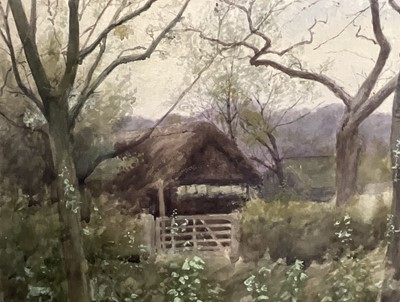 Lot 41 - English School, 20th century watercolour, rural scene, 49cm x 70cm, glazed frame