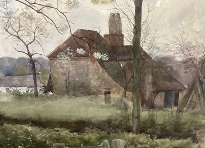 Lot 41 - English School, 20th century watercolour, rural scene, 49cm x 70cm, glazed frame