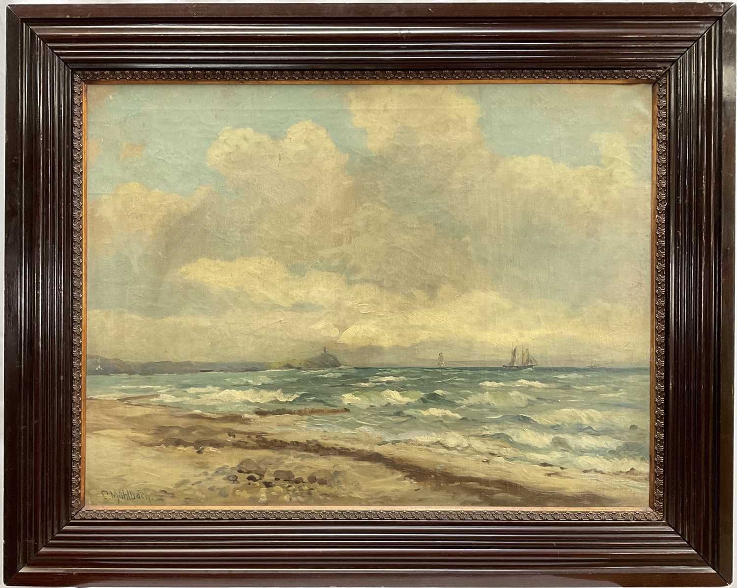 Lot 47 - C. Mühlbach, 19th/20th century European School, oil on canvas, signed, 46cm x 61cm, framed
