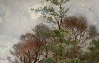 Lot 49 - Edwardian English School, watercolour, collecting water, signed Tom Bough dated 1903, 73cm x 54cm, glazed frame