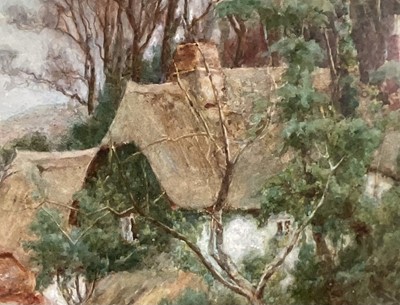 Lot 49 - Edwardian English School, watercolour, collecting water, signed Tom Bough dated 1903, 73cm x 54cm, glazed frame