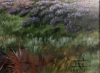 Lot 51 - Edward Caldwell (20th century Scottish School) oil on board, Highland scene, monogrammed and dated 1911, 20cm x 30cm, framed