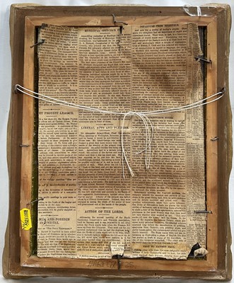 Lot 62 - English School, 19th century oil on board, Arch sea rock, signed indistinctly, 26cm x 19cm, gilt frame