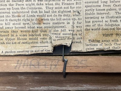 Lot 62 - English School, 19th century oil on board, Arch sea rock, signed indistinctly, 26cm x 19cm, gilt frame