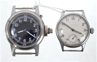 Lot 618 - Military U.S.N. BU Ships wristWatches with...