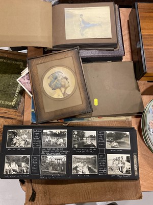 Lot 5000 - Group of mostly 1930s photograph albums, loose photos and scrap book
