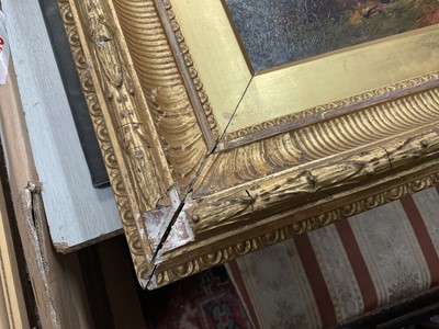 Lot 57 - Alexander Fraser Jnr (1828-1899) oil on canvas, Rainy Weather on the hills, bearing signature, titled verso, 29cm x 39cm, gilt frame