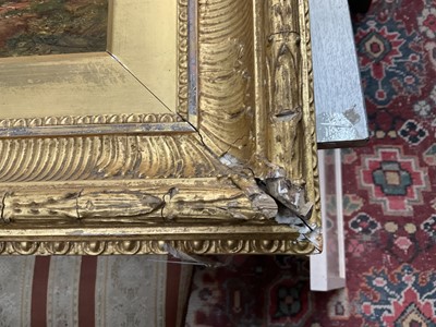 Lot 57 - Alexander Fraser Jnr (1828-1899) oil on canvas, Rainy Weather on the hills, bearing signature, titled verso, 29cm x 39cm, gilt frame