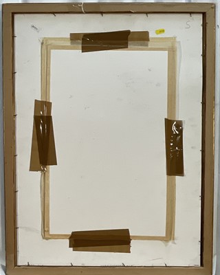 Lot 70 - 20th century mixed media on paper, man and woman in an interior, dated 1966, bearing signature (John McCarthy?), 46cm x 30cm, glazed frame