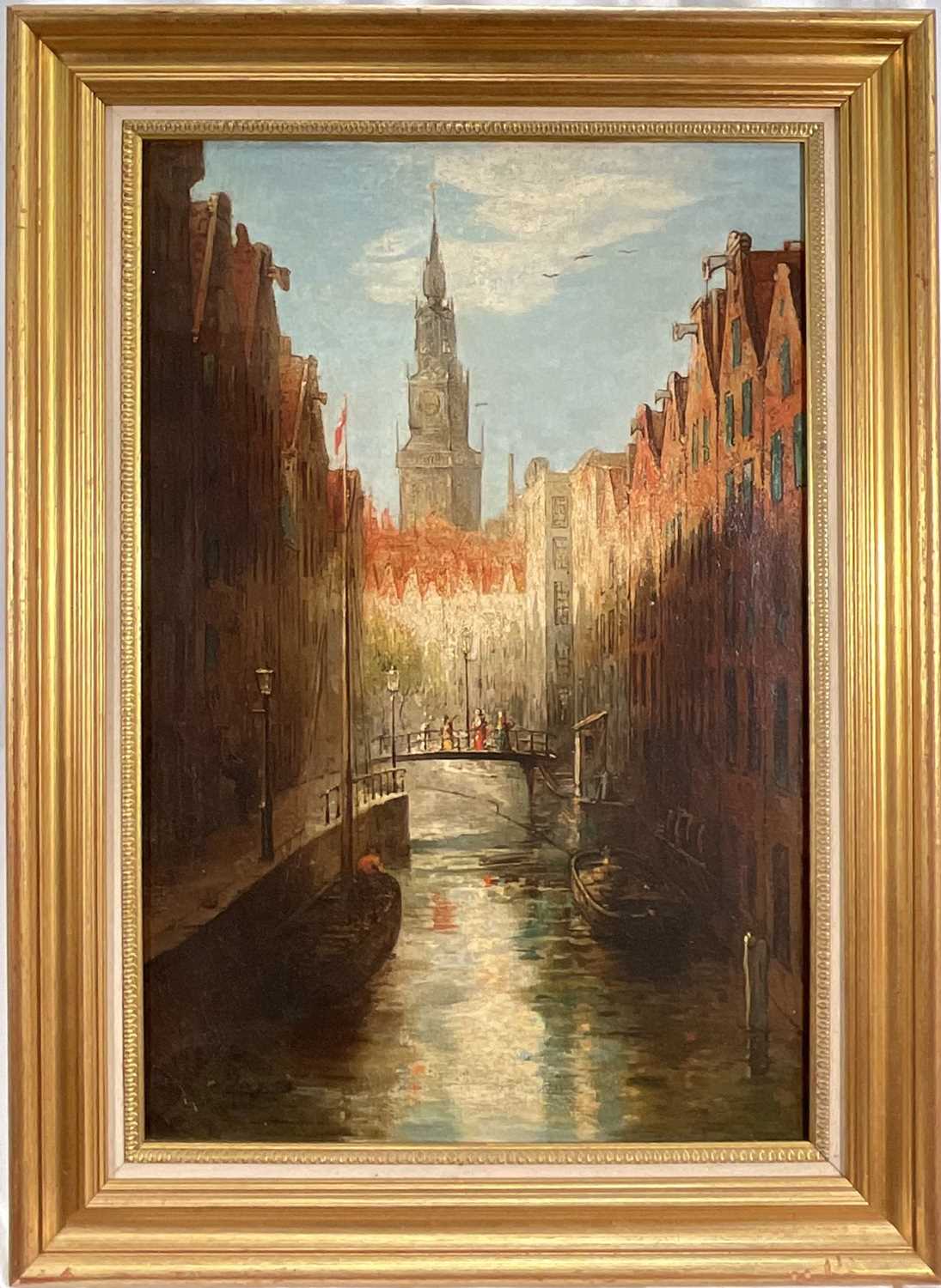 Lot 55 - Hendricus Jacobus Burgers (1834-1899) oil on canvas, Amsterdam, signed lower left, 66cm x 45cm, framed