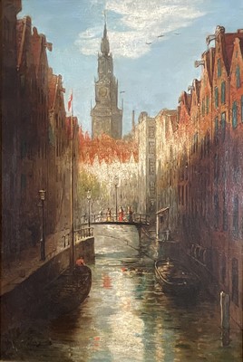 Lot 55 - Hendricus Jacobus Burgers (1834-1899) oil on canvas, Amsterdam, signed lower left, 66cm x 45cm, framed