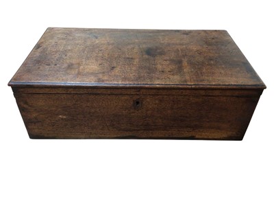 Lot 5017 - 19th century mahogany writing slope with gilt tooled black leather, campaign style handles with a pinned stationery drawer