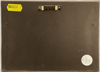 Lot 86 - Enid Clarke RMS (1919-2020) pair of miniature oils on panel depicting still life with objects and fruit 'Tea Break' and 'Ginger Jar and Fruit', together with copy of the original receipt of purc...