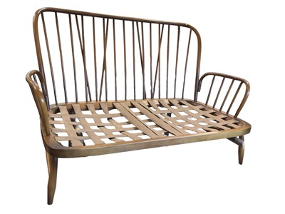 Lot 5334 - Ercol sofa measuring approximately 140cm wide x 75cm deep x 84cm high together with a Ercol armchair