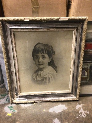 Lot 1192 - Erskine - chalks, The William Pile, signed and inscribed Sunderland, 39 x 49cm, glazed frame, and a framed photograph