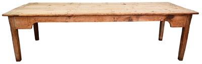 Lot 1279 - Large antique pine kitchen table