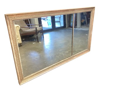 Lot 1405 - Large late Victorian gilt framed wall mirror