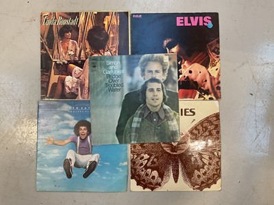 Lot 5138 - Large collection of records, including Simon & Garfunkel, Leo Sayer, Elvis Presley, Hollies, and many compilations