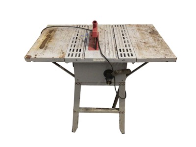 Lot 5095 - PTS1500 electric table saw together with six other electric saws