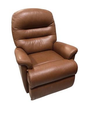 Lot 5330 - Leather reclining armchair