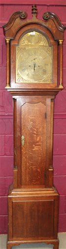 Lot 641 - Late 18th / early 19th century longcase