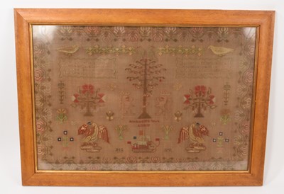 Lot 699 - William IV needlework sampler