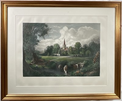 Lot 172 - J. Duthie after J. Fairman, Stratford upon Avon Birthplace of Shakespeare, William Pate & Company New York, Oct 1st 1884, James Tyroler NY 1903, 46cm x 66cm, glazed gilt frame