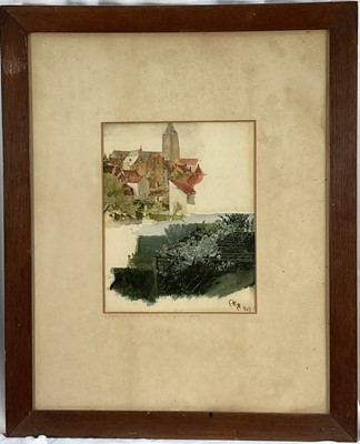 Lot 173 - Charles Napier Hemy (1841-1917) gouache and watercolour, signed with monogram dated 1867, with dedication by the artist to mount, 27cm x 22cm, framed