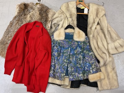 Lot 5131 - Group of vintage clothing, including fur coats