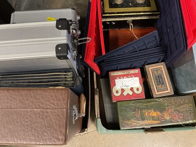 Lot 186 - Collection of coin collecting boxes and cases