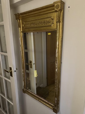 Lot 1270 - Regency gilt framed pier mirror