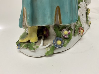 Lot 26 - Continental porcelain group, 'The Polish Hand Kiss'