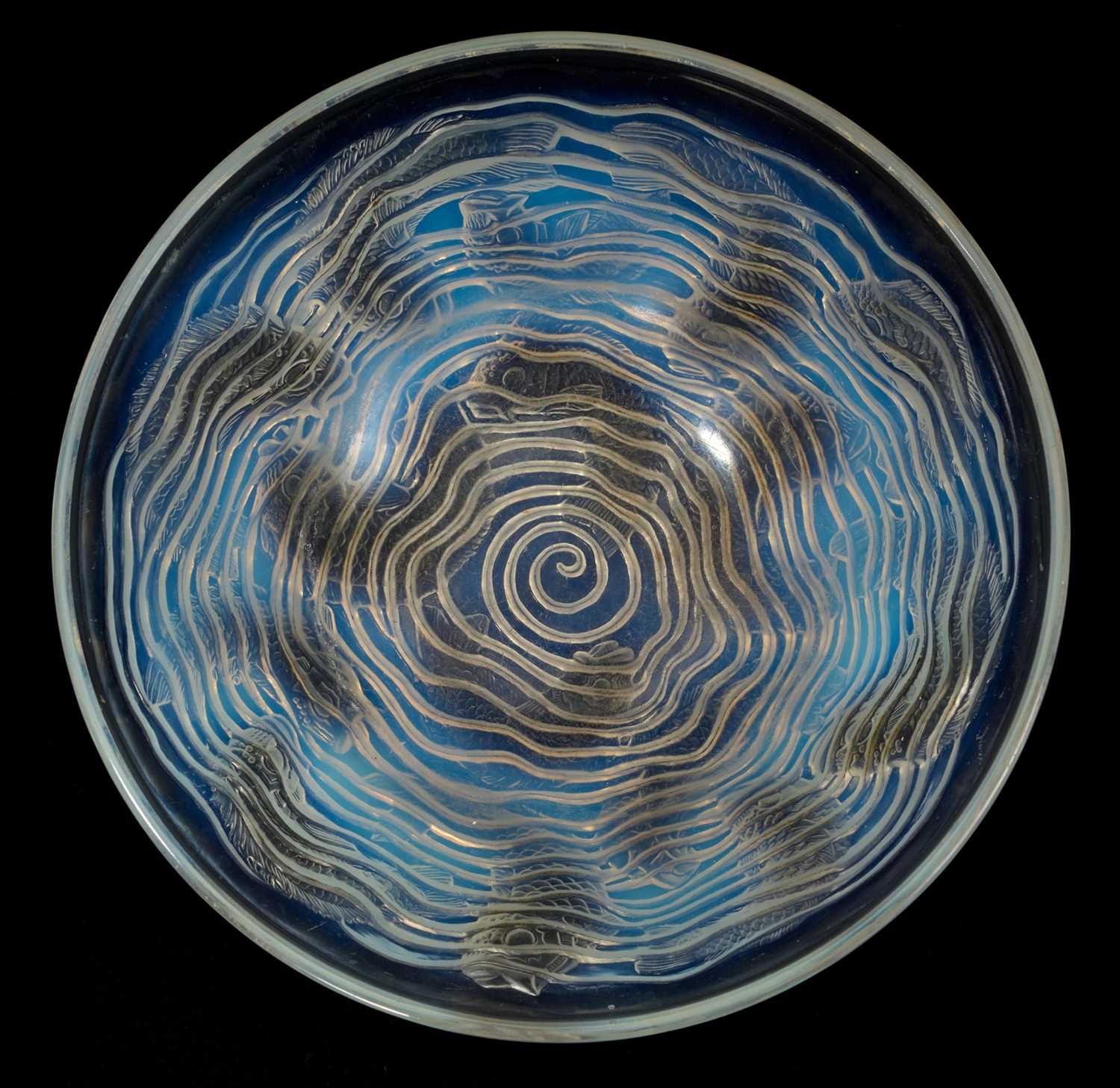 Lot 12 - Lalique Dauphins bowl