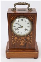 Lot 661 - Late 19th century mantel Clocksck with French...