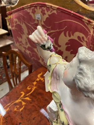 Lot 4 - Suite of four Meissen style allegorical figures representing the seasons