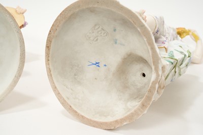 Lot 4 - Suite of four Meissen style allegorical figures representing the seasons