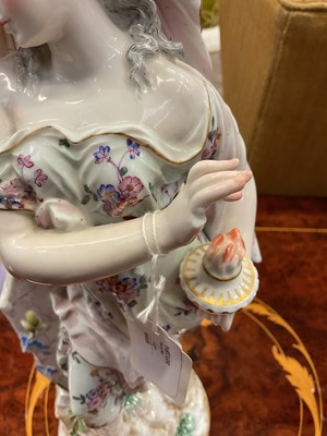 Lot 4 - Suite of four Meissen style allegorical figures representing the seasons