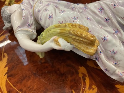 Lot 4 - Suite of four Meissen style allegorical figures representing the seasons