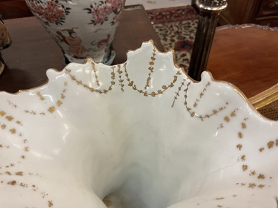 Lot 3 - Pair of 19th century Jacob Petit cornucopia vases