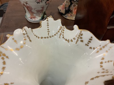 Lot 3 - Pair of 19th century Jacob Petit cornucopia vases