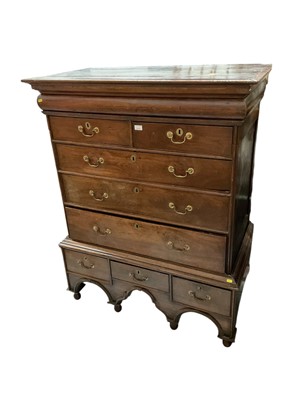 Lot 1312 - Early 18th century chest on stand