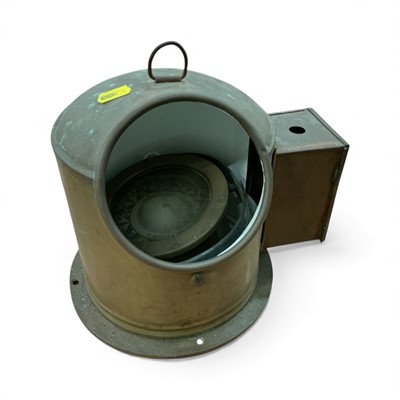 Lot 420 - 20th century brass binnacle compass by Reynolds.