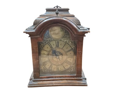 Lot 666 - George III clock with later movement signed