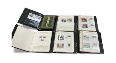 Lot 464 - History of World War II, coin and stamp covers in six albums.