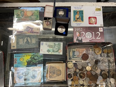 Lot 129 - Small group of GB coins in tin