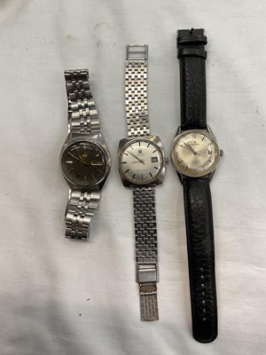 Lot 931 - Group of three watches to include Tissot Visodate Seastar Seven