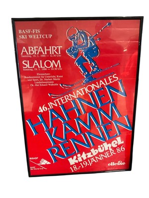 Lot 1104 - 1980s Austrian ski poster, 69 x 48cm, glazed frame