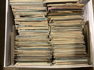 Lot 266 - Large box of assorted GB postcards, approx 500
