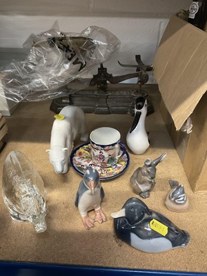 Lot 253 - Royal Copenhagen figures and other items