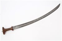 Lot 698 - 1920s / 1930s rhinoceros horn hilted Ethiopian...